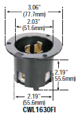 CWL1630FI - Inlets Locking Devices 30 / 40 Amp image