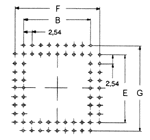 PLCC Sockets 106 series demisions
