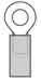 19063-0078 - Ring Tongue (Eyelet Style) Terminal Solderless Terminals 4 AWG image